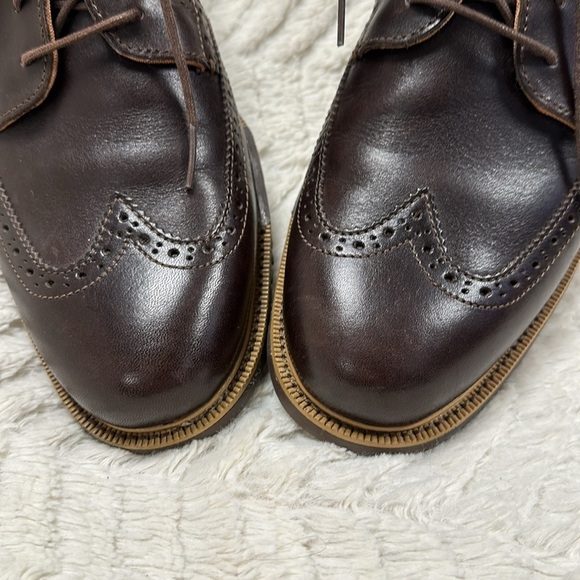 COLE HAAN  GRAND OS OXFORD Dark Brown, Wingtip Oxford Lace Up Shoes, 10.5 M EUC main image 5